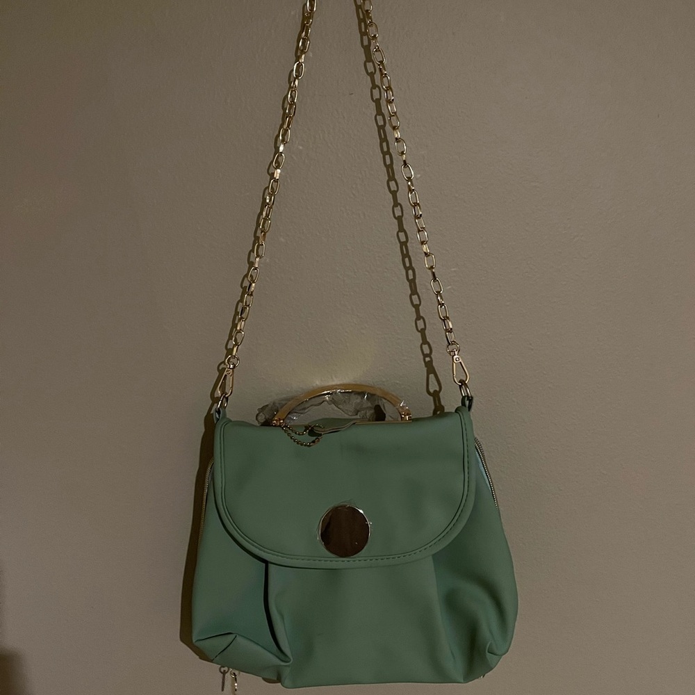 Sage green makeup travel bag